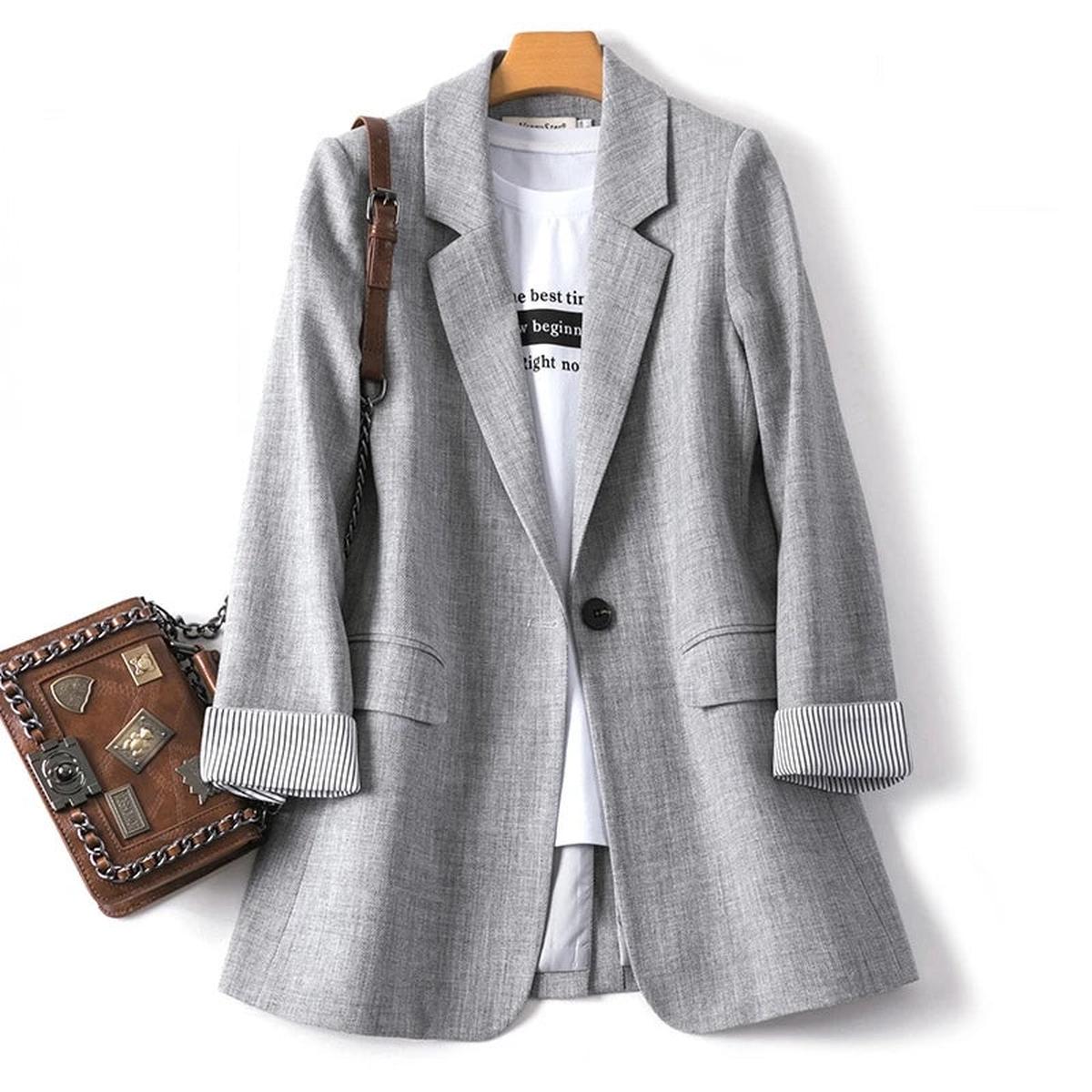 Women&#39;s Long Sleeve Casual Blazer