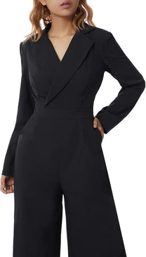 Women&#39;s Long Sleeve Slim Fit Jumpsuit