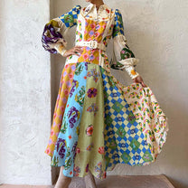 Women&#39;s Long Sleeve V-Neck Maxi Dress