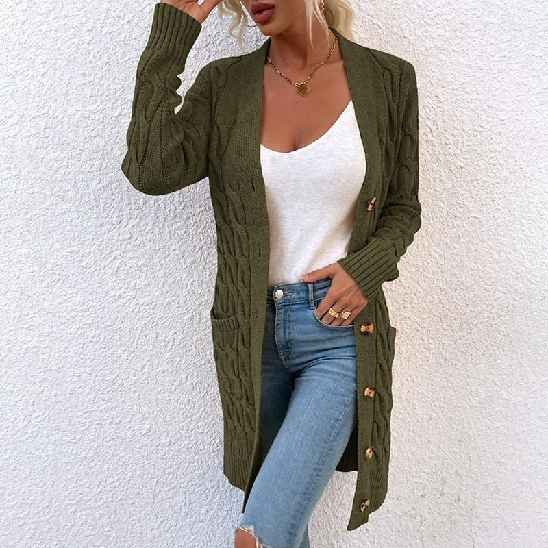 Women&#39;s Long Sleeveless Open Front Vest