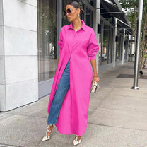 Women&#39;s Long T-Shirt Dress Casual Spring Style