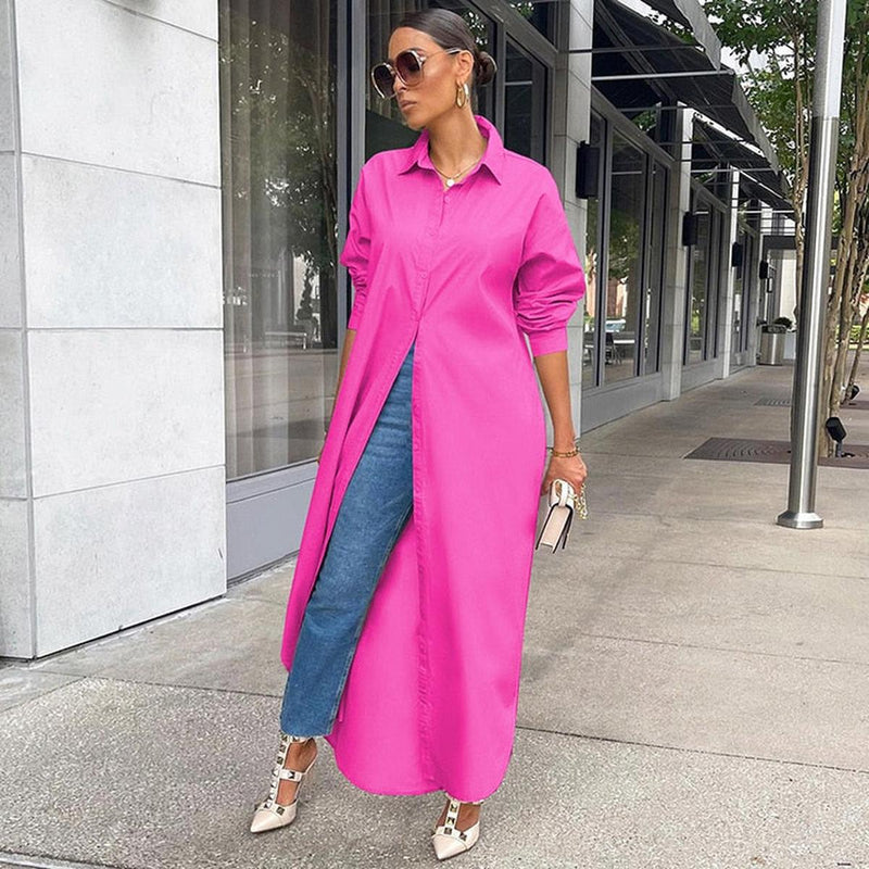 Women&#39;s Long T-Shirt Dress Casual Spring Style