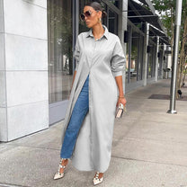 Women&#39;s Long T-Shirt Dress Casual Spring Style