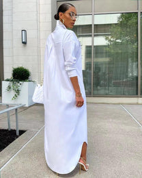 Women&#39;s Long T-Shirt Dress Casual Spring Style