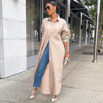 Women&#39;s Long T-Shirt Dress Casual Spring Style