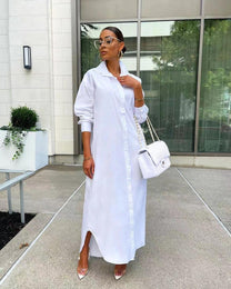 Women&#39;s Long T-Shirt Dress Casual Spring Style