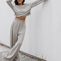 Women&#39;s Loungewear Set With Fashionable Pants