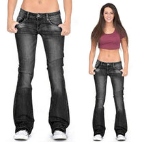 Women&#39;s Low Rise Flared Vintage Jeans