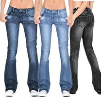 Women&#39;s Low Rise Flared Vintage Jeans