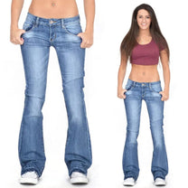 Women&#39;s Low Rise Flared Vintage Jeans