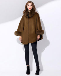 Women&#39;s Luxury Cashmere Coat With Unique Design