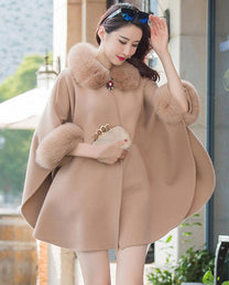 Women&#39;s Luxury Cashmere Coat With Unique Design