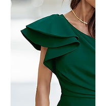 Women&#39;s One-Shoulder Summer Dress