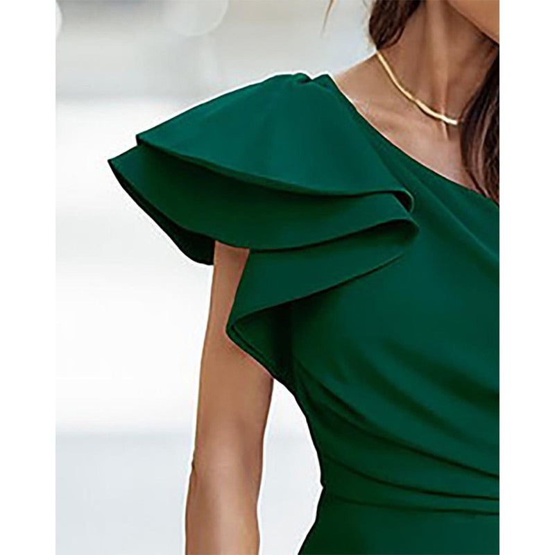 Women&#39;s One-Shoulder Summer Dress
