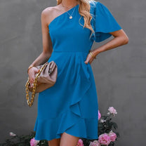 Women&#39;s One-Shoulder Summer Dress