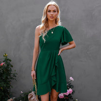 Women&#39;s One-Shoulder Summer Dress