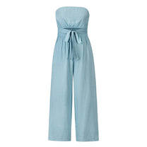 Women&#39;s Open Back Jumpsuit With Adjustable Straps