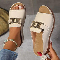 Women&#39;s Open Toe Wedge Sandals With Cushioned Insole