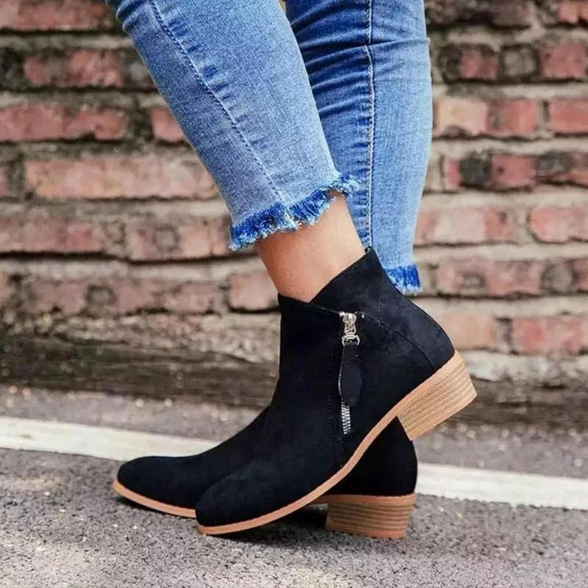 Women&#39;s Orthopedic Leather Ankle Boots