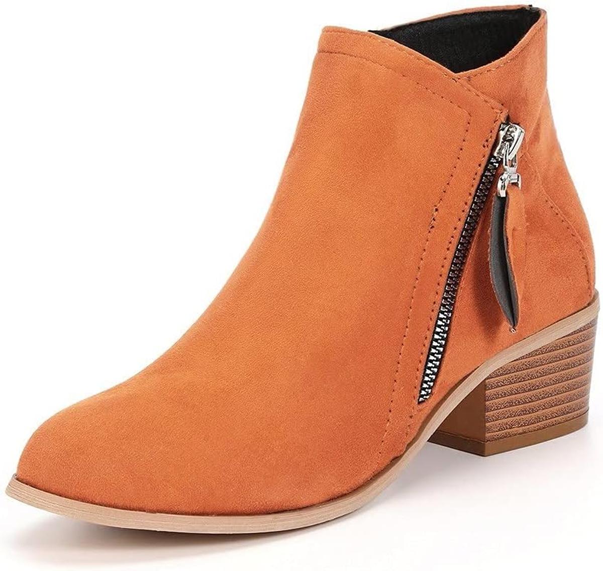 Women&#39;s Orthopedic Leather Ankle Boots