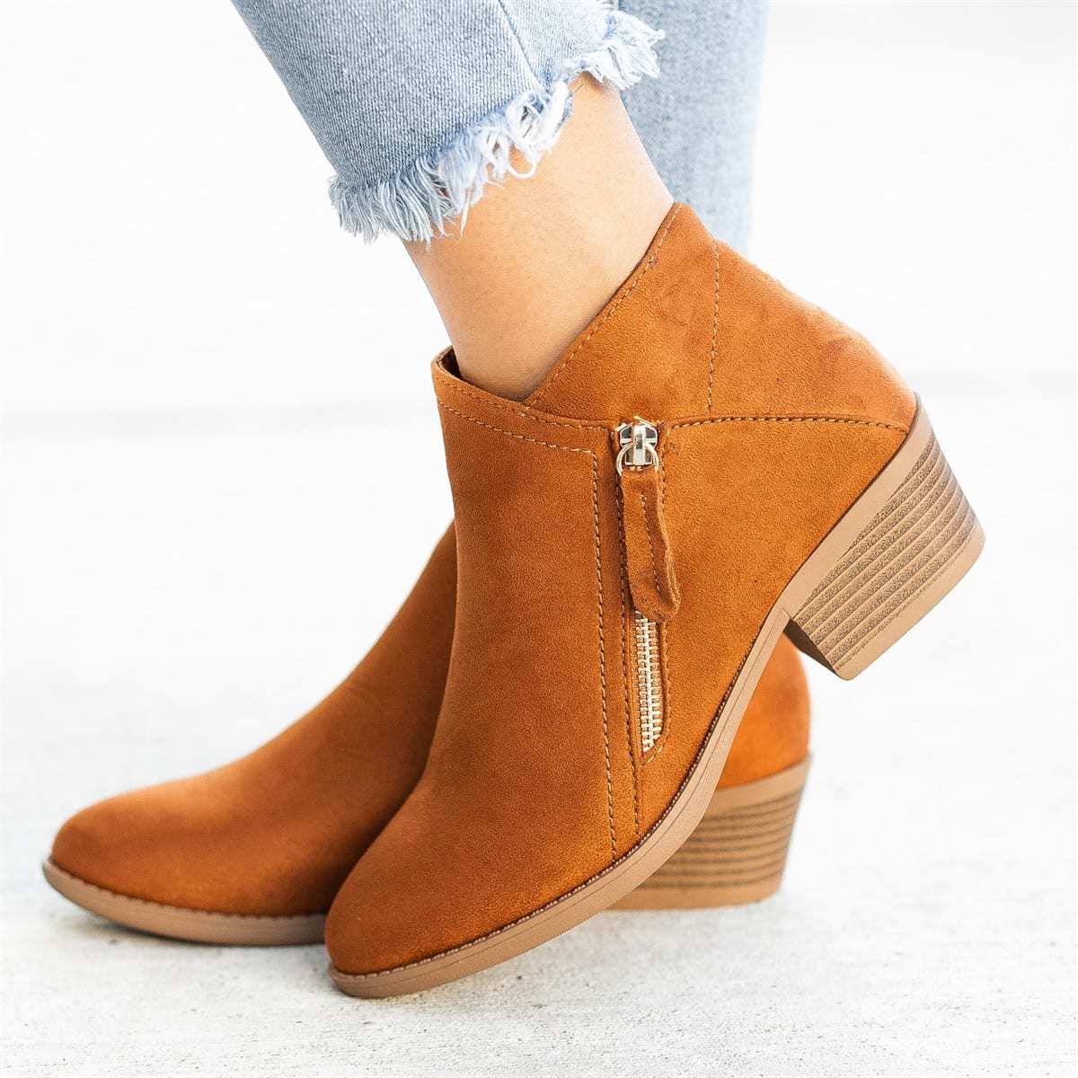 Women&#39;s Orthopedic Leather Ankle Boots