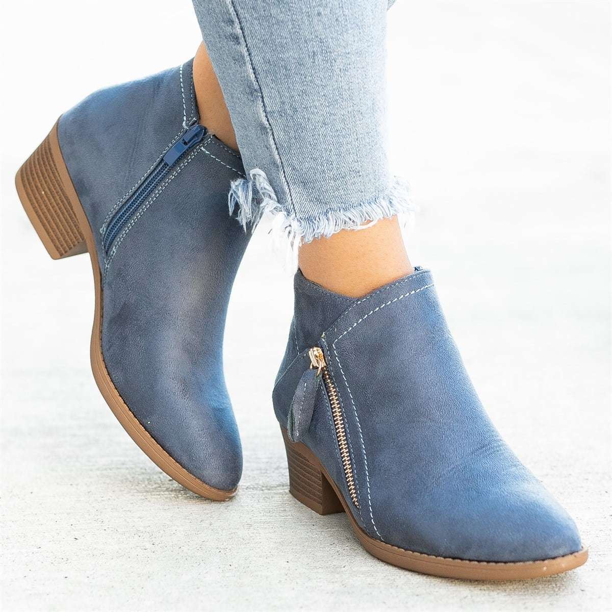 Women&#39;s Orthopedic Leather Ankle Boots