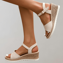Women&#39;s Orthopedic Platform Sandals With Adjustable Straps