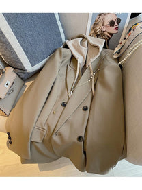 Women&#39;s Oversized Hooded Blazer