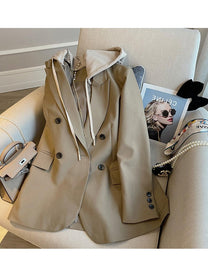 Women&#39;s Oversized Hooded Blazer