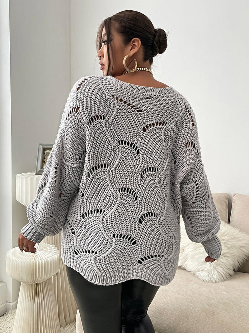 Women&#39;s Oversized Pullover Plus Size Fashion Sweater