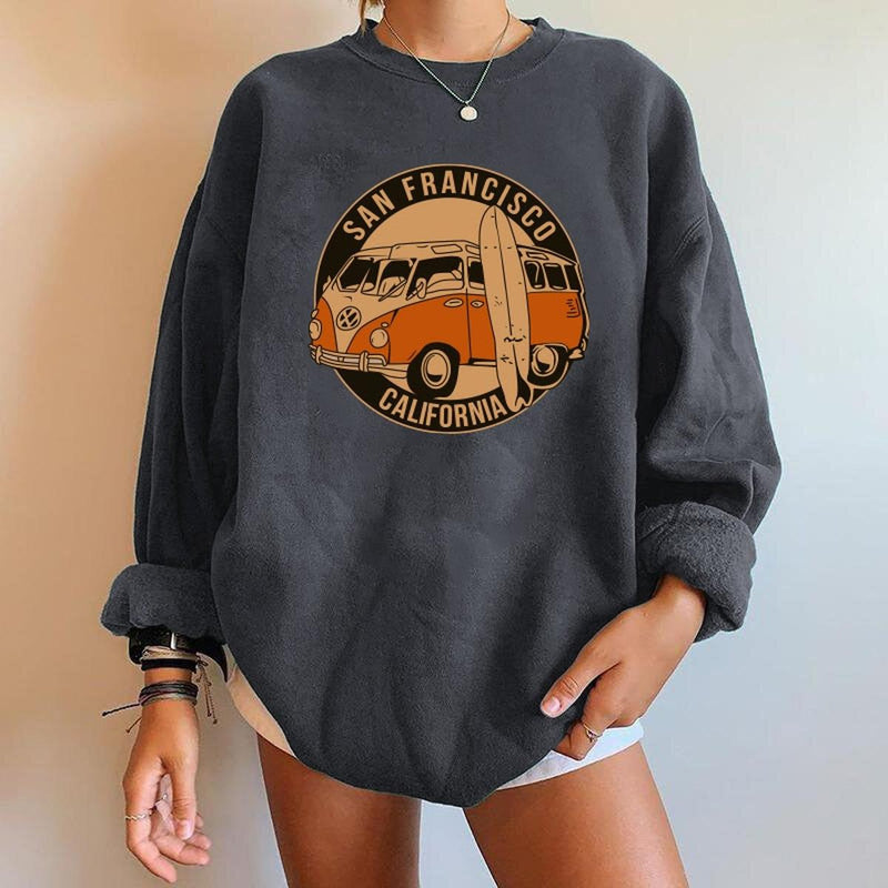 Women&#39;s Oversized Sweater Relaxed Fit