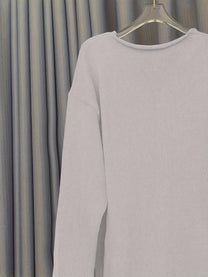 Women&#39;s Oversized V-Neck Pullover With Pattern For Autumn And Winter