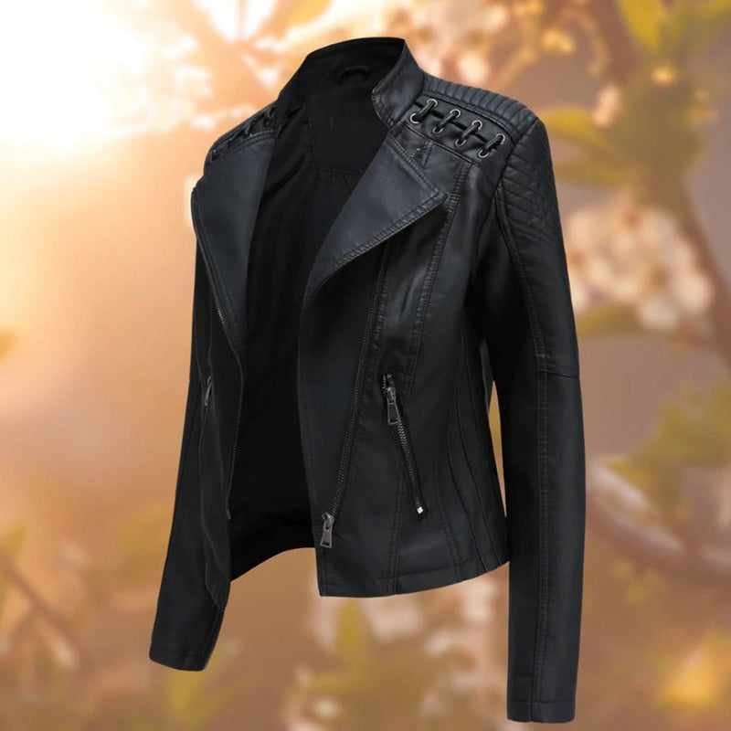 Women&#39;s PU Leather Jacket For Autumn Winter
