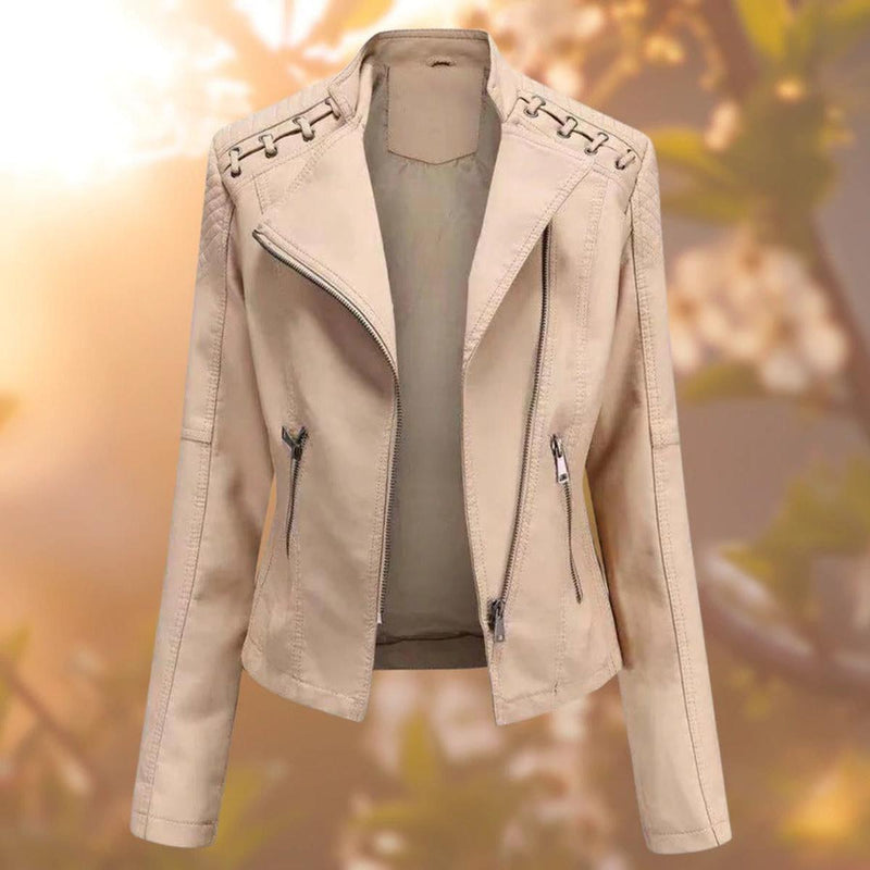 Women&#39;s PU Leather Jacket For Autumn Winter