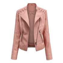 Women&#39;s PU Leather Jacket For Autumn Winter