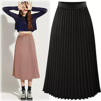 Women&#39;s Pleated Skirt Summer Collection