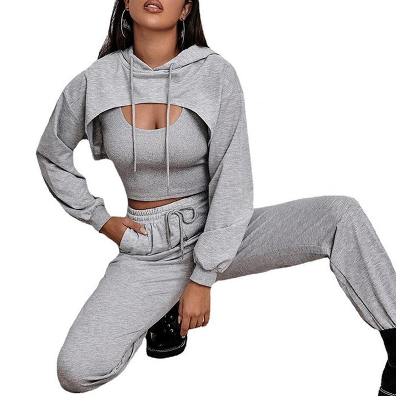 Women&#39;s Premium Tracksuit With Zip-Up Jacket And Elastic Waist Pants