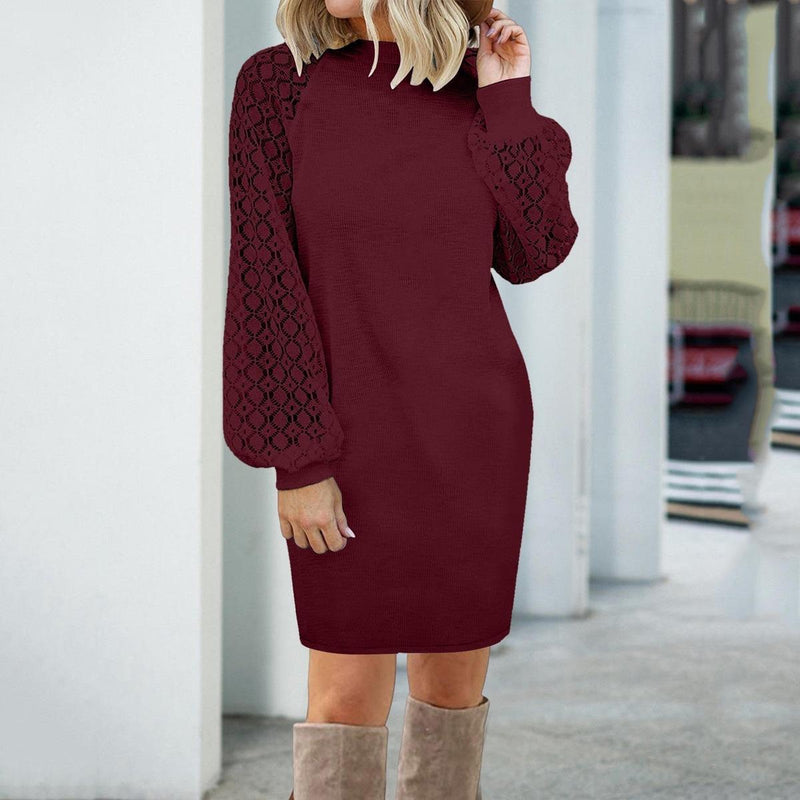 Women&#39;s Pullover Sweater With Pleated Sleeves