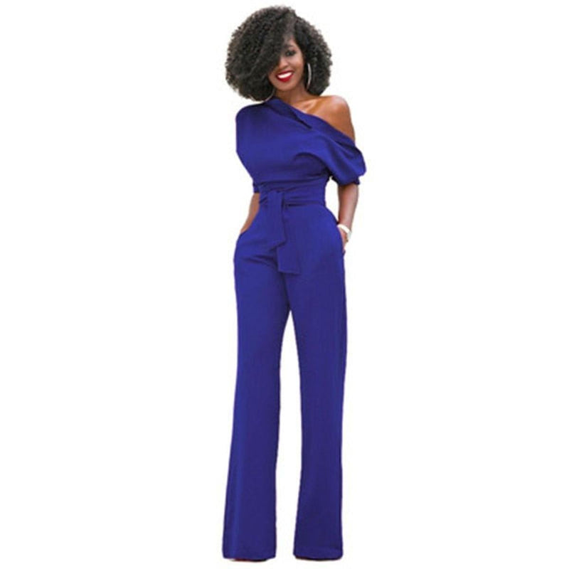 Women&#39;s Red Bodycon Jumpsuit