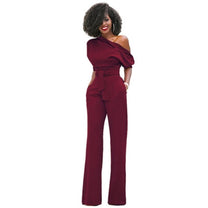 Women&#39;s Red Bodycon Jumpsuit