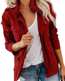 Women&#39;s Regular Fit Utility Jacket With Pockets