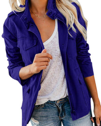 Women&#39;s Regular Fit Utility Jacket With Pockets