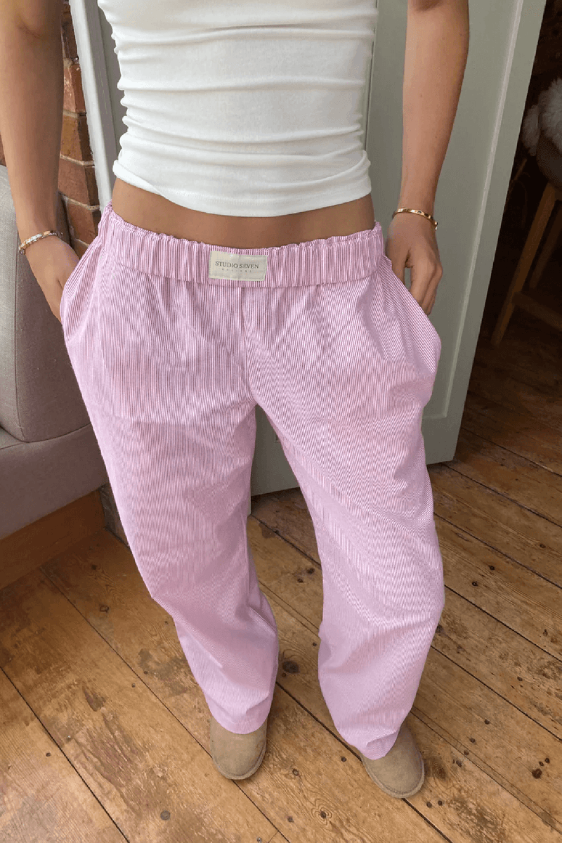 Women&#39;s Relaxed Fit Cotton Blend Lounge Trousers