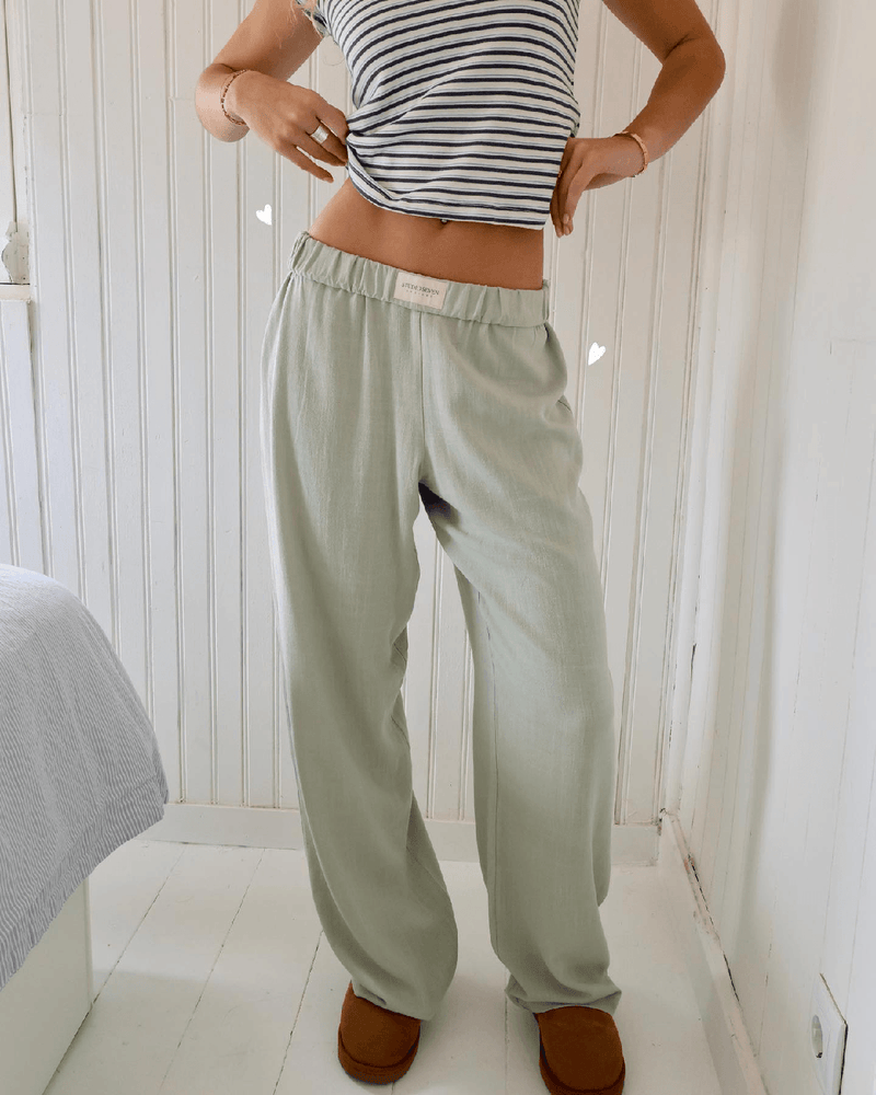 Women&#39;s Relaxed Fit Cotton Blend Lounge Trousers
