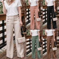 Women&#39;s Relaxed Fit Linen Pants