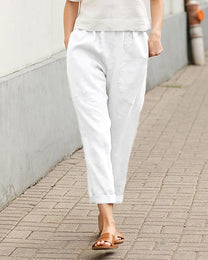 Women&#39;s Relaxed Fit Tapered Trousers