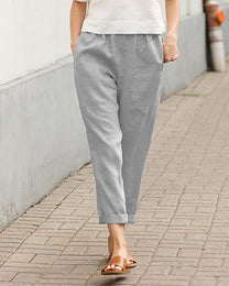 Women&#39;s Relaxed Fit Tapered Trousers