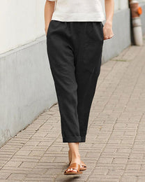 Women&#39;s Relaxed Fit Tapered Trousers