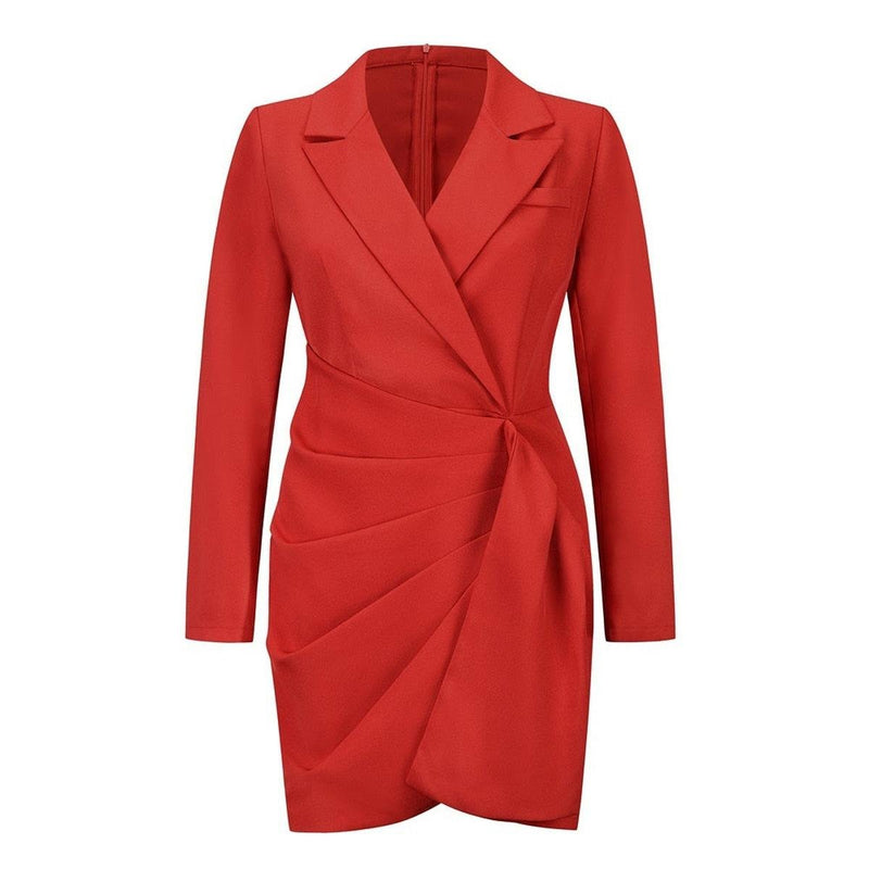 Women&#39;s Reversible Dress With Classic Lapels