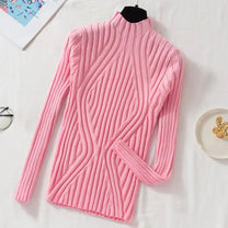 Women&#39;s Roll-Neck Jumper With Long Sleeves - Warm And Versatile